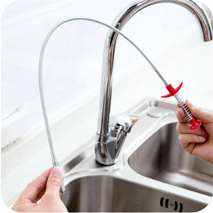 60CM Drain Snake Tool – Hair Clog Remover for Sink, Shower & Kitchen Pipes - Bakhtar Shop