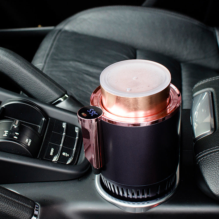 2 In1 Car Heating Cooling Cup 12V Dual-Temp Smart Cup Holder – Instant Heating & Cooling with Digital Display for Cars