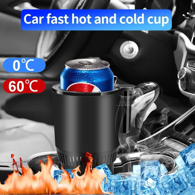 2 In1 Car Heating Cooling Cup 12V Dual-Temp Smart Cup Holder – Instant Heating & Cooling with Digital Display for Cars